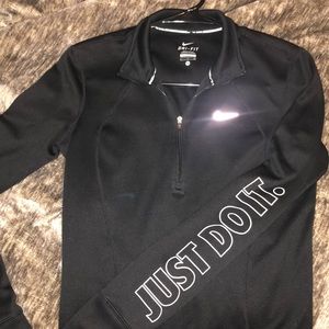 NIKE black half zip